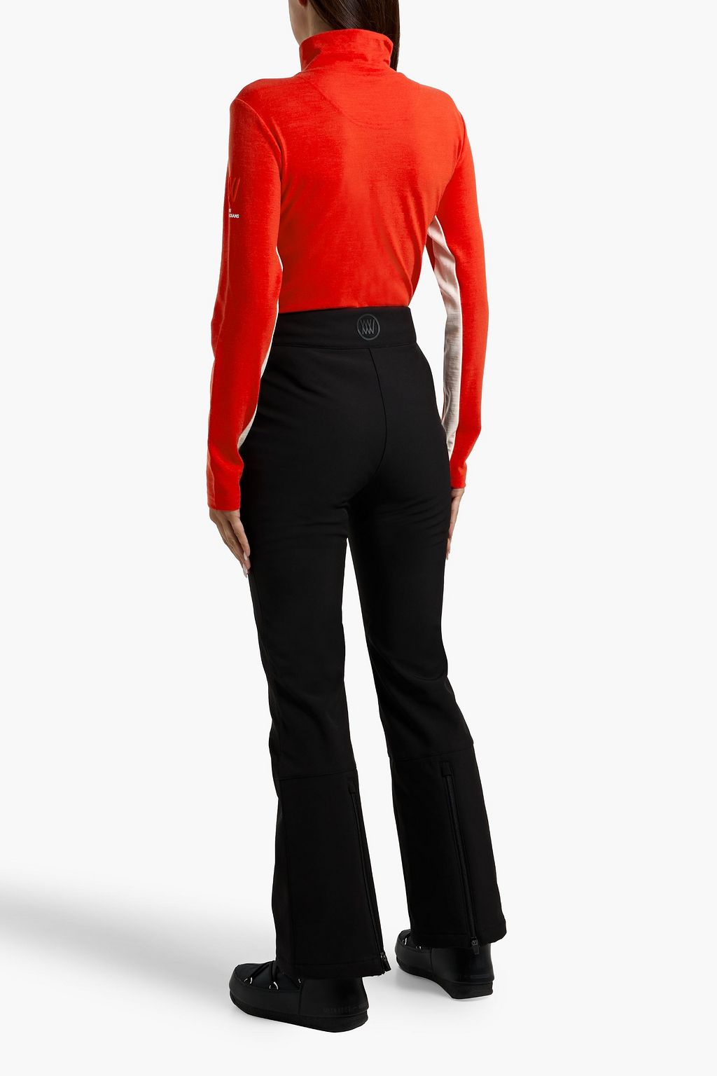 WE NORWEGIANS Striped wool-blend piqué base layer