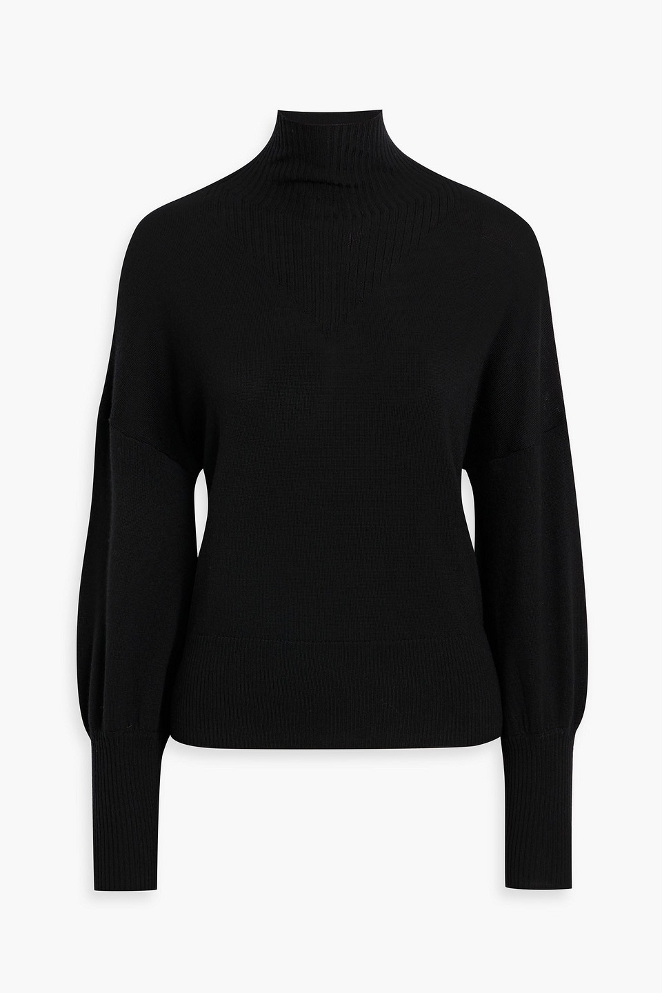 We Norwegians Geilo Merino Wool Turtleneck Sweater In Black