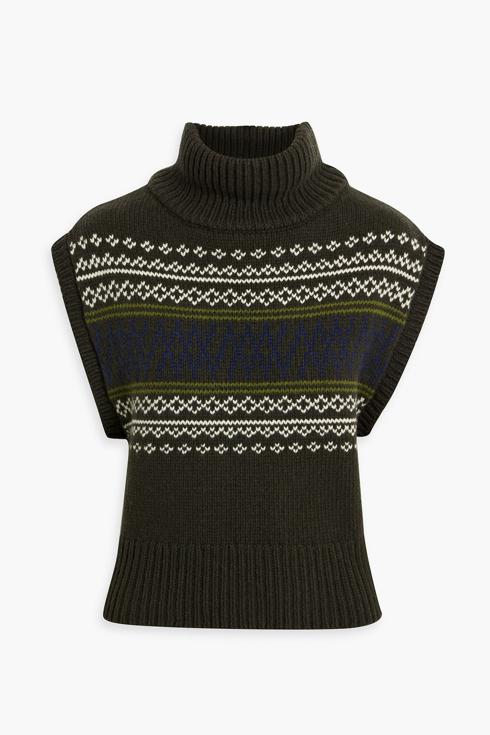 We Norwegians Setesdal Merino Wool And Cashmere-blend Vest In Green