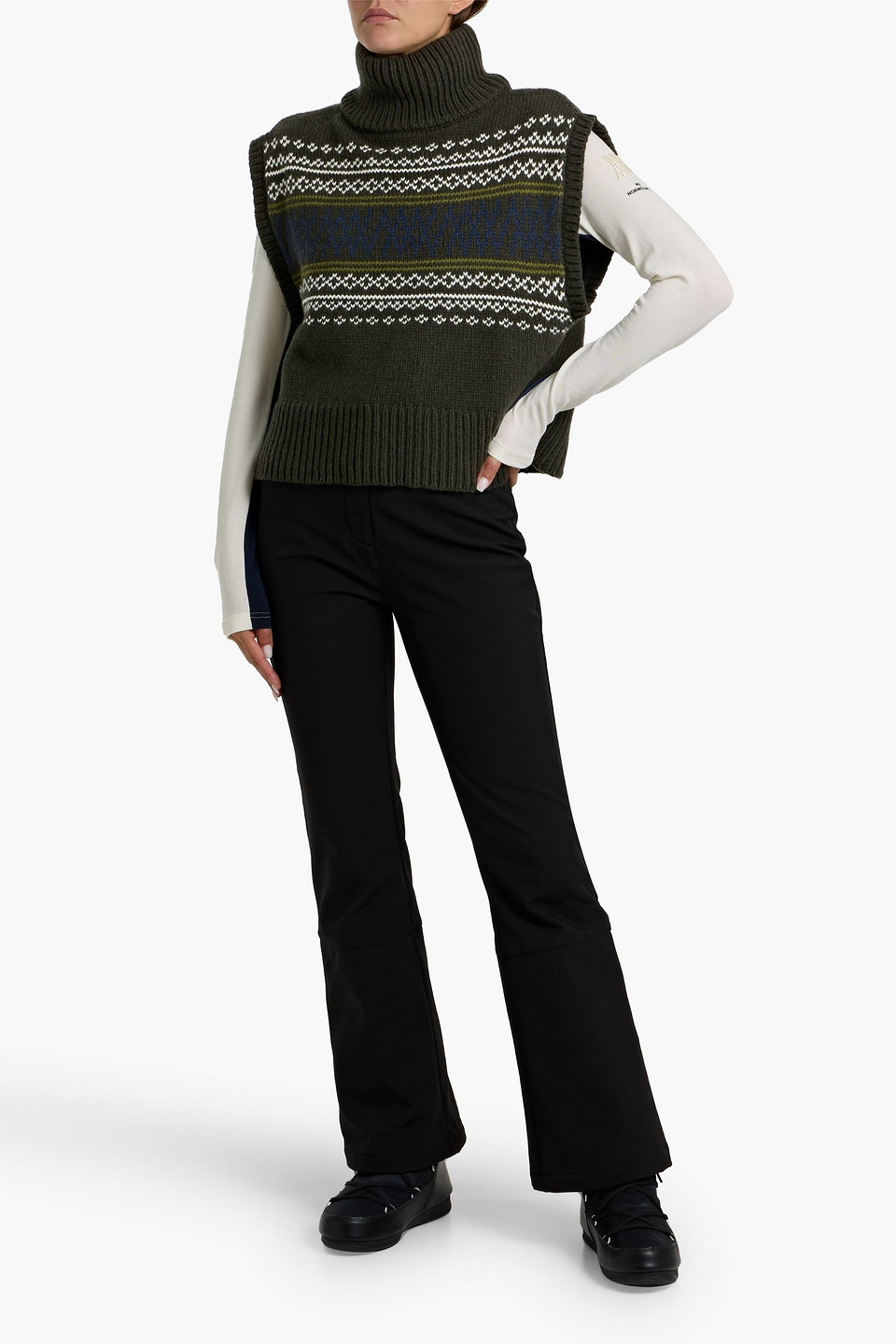 We Norwegians Setesdal Merino Wool And Cashmere-blend Vest In Green