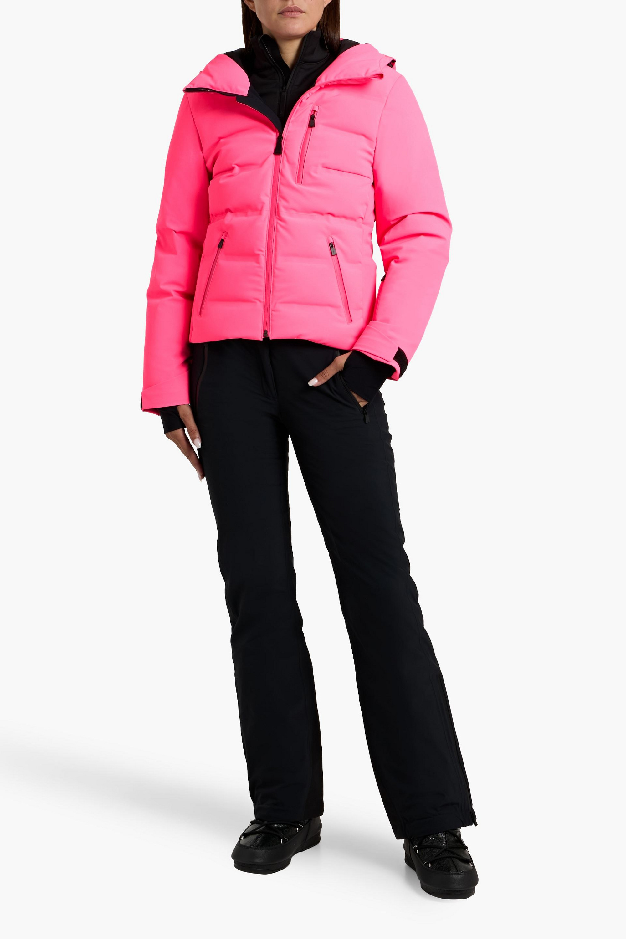 AZTECH MOUNTAIN Nuke Suit neon quilted down ski jacket