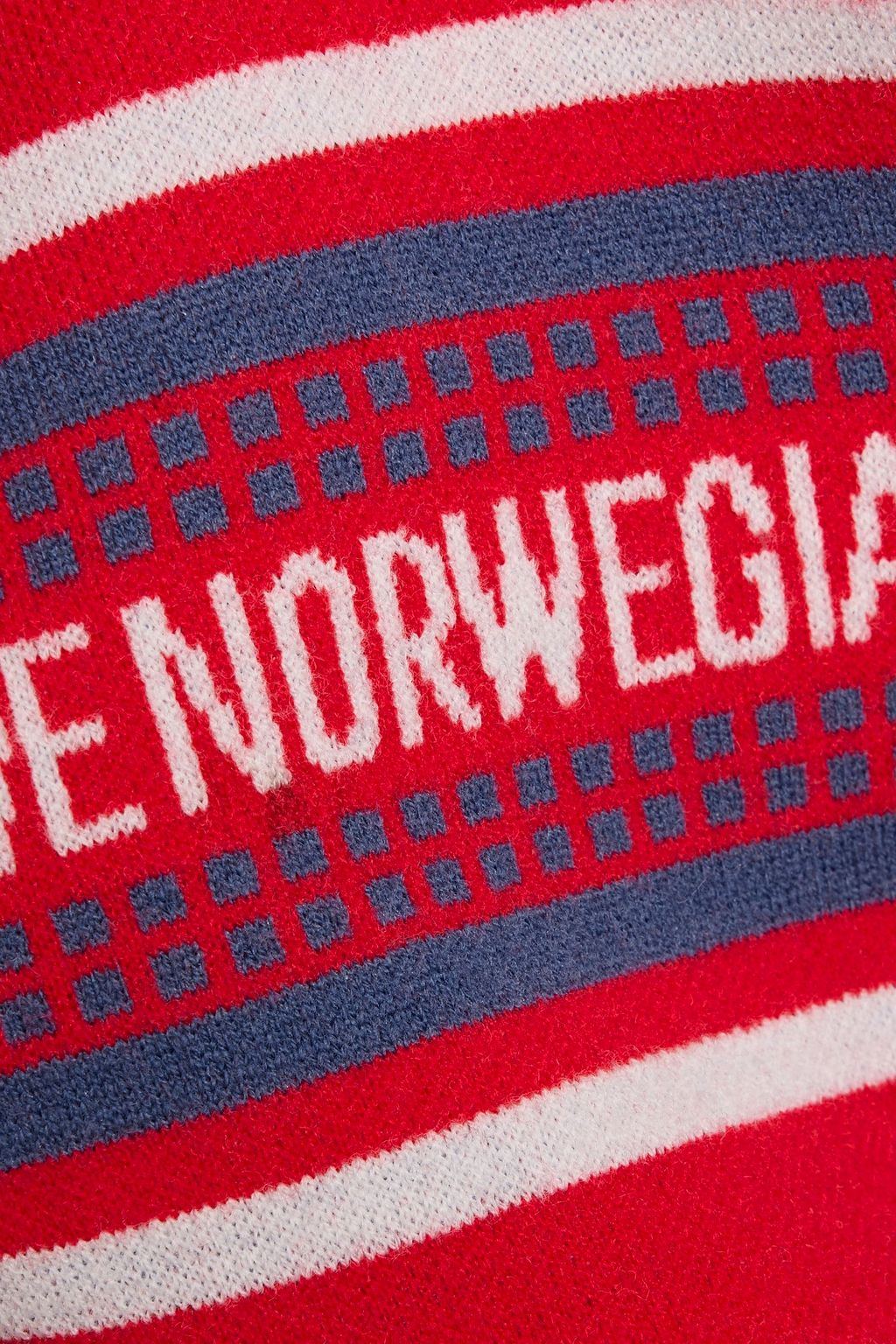 WE NORWEGIANS Stryn jacquard-knit merino wool-blend half-zip sweater