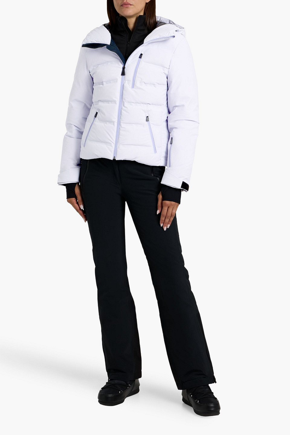 Aztech Mountain Nuke Suit Quilted Down Ski Jacket In Purple