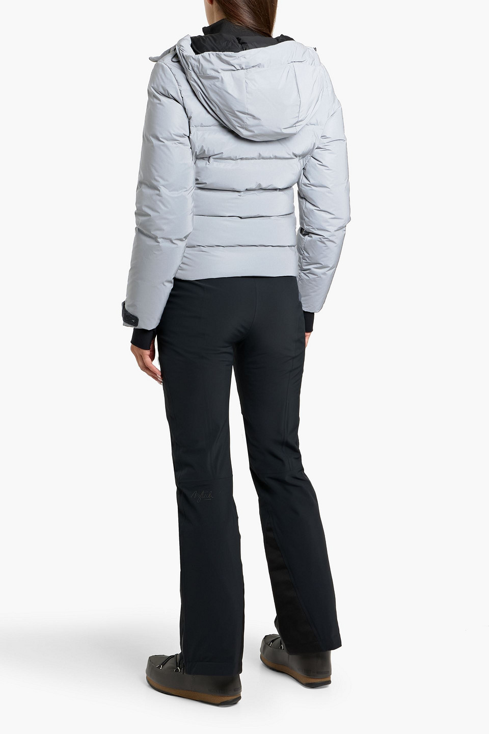 Aztech Mountain Nuke Suit Quilted Down Ski Jacket In White