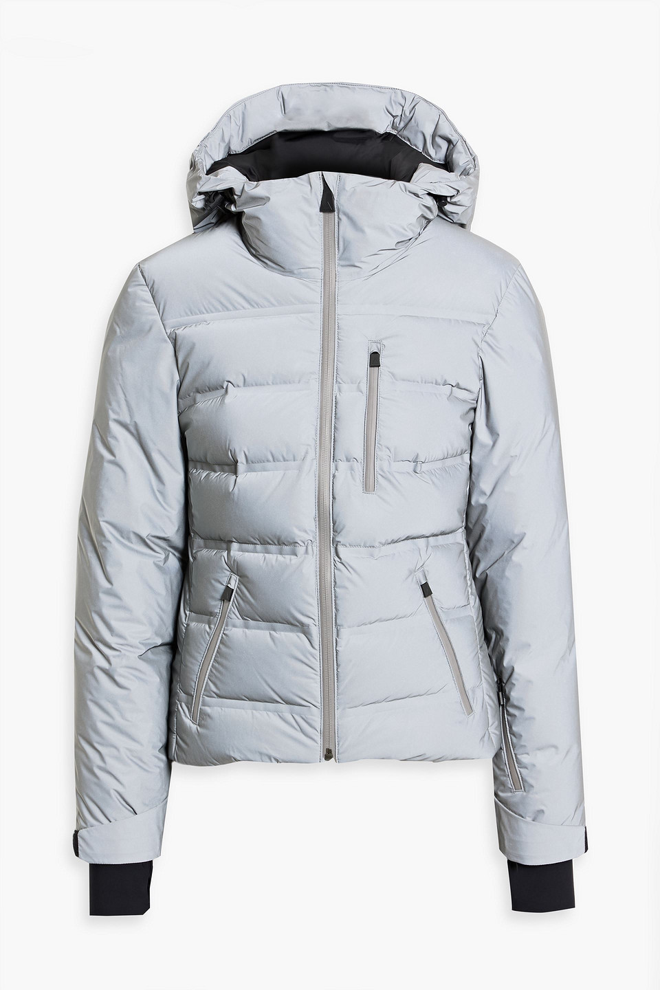 Aztech Mountain Nuke Suit Quilted Down Ski Jacket In White