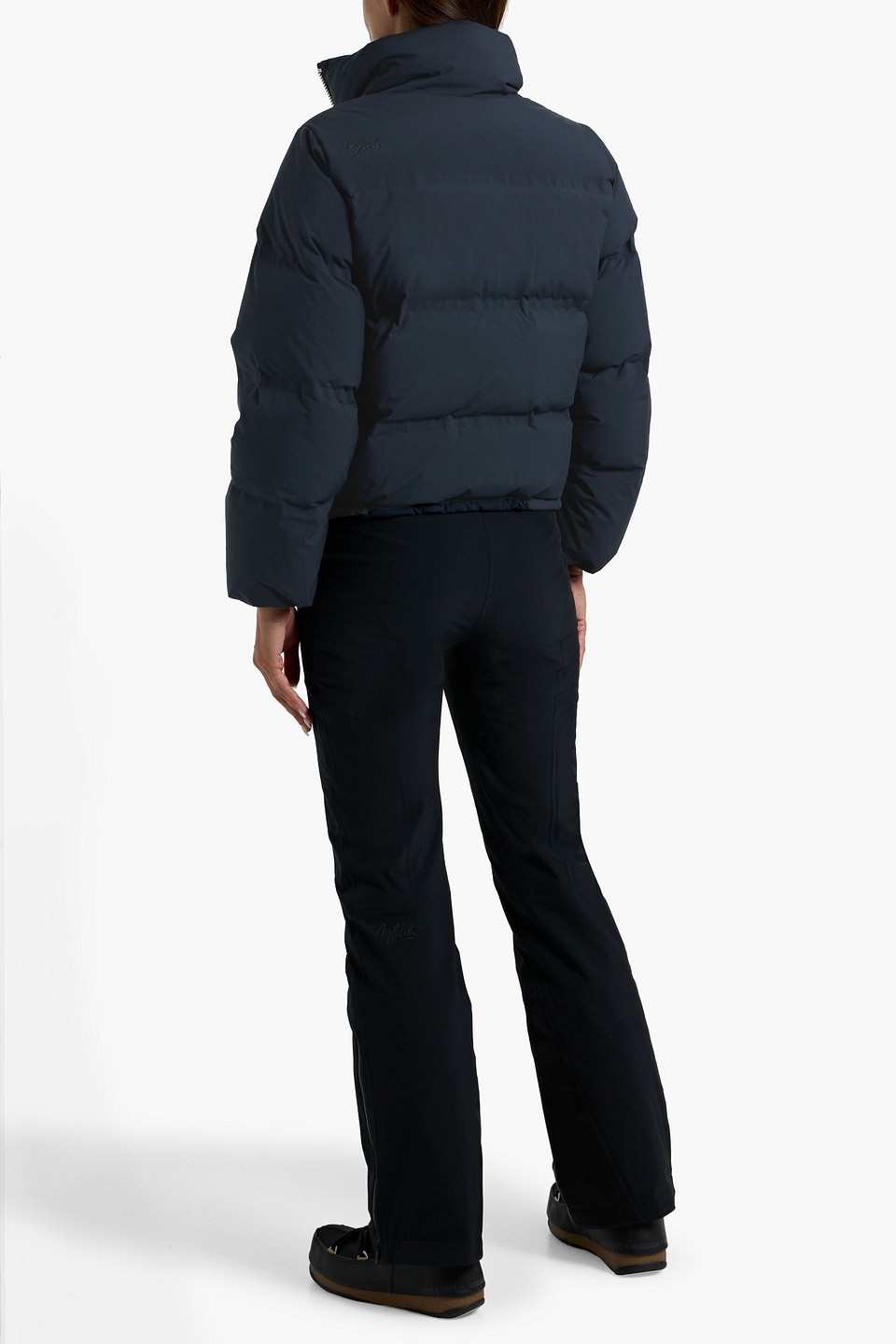 Aztech Mountain Panda Quilted Shell Down Jacket In Blue