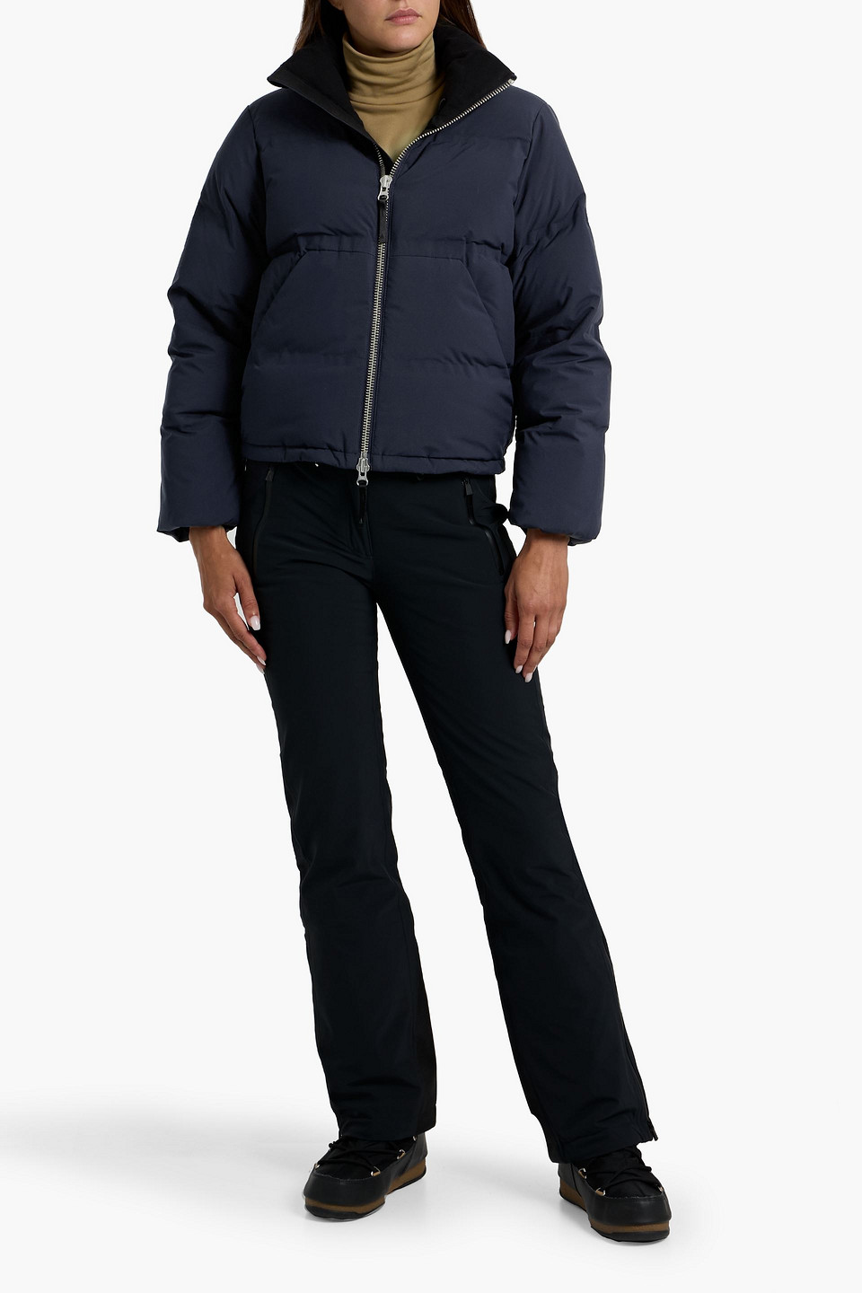 Aztech Mountain Panda Quilted Shell Down Jacket In Blue