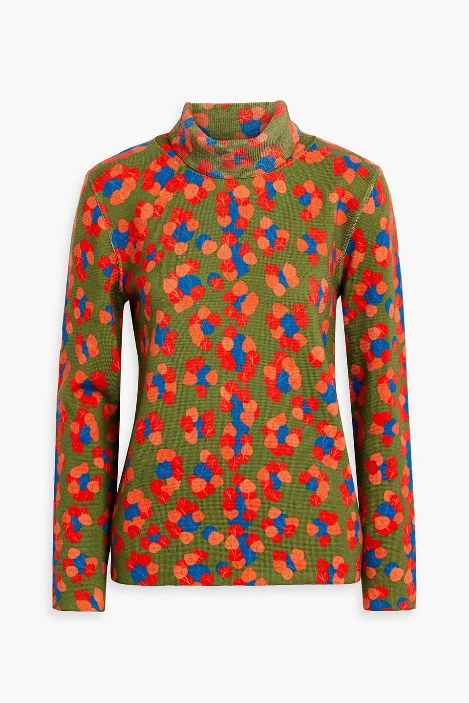 Aztech Mountain Matterhorn Printed Wool Turtleneck Sweater In Multi