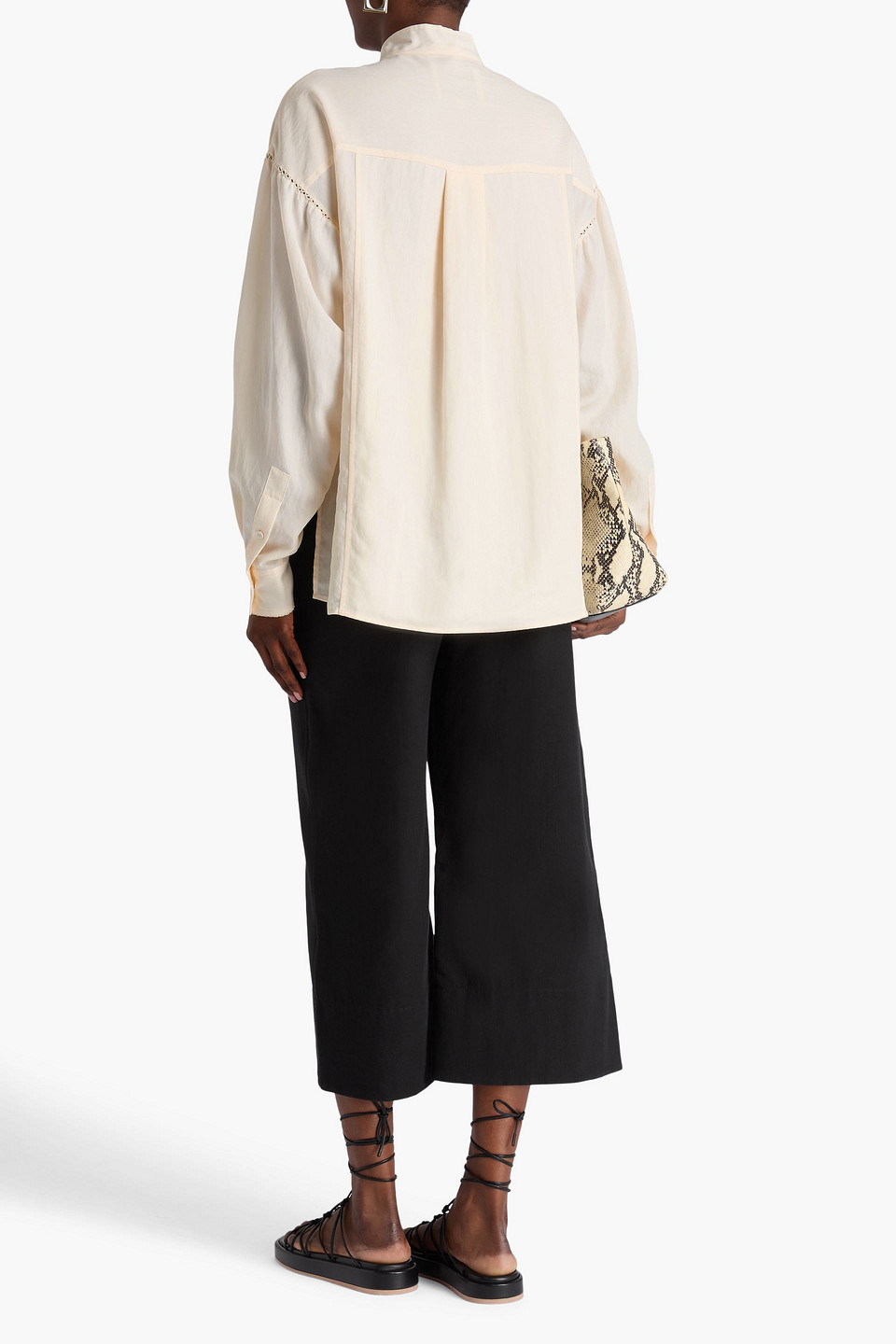  3.1 Phillip Lim - Schluppenbluse Aus Einer Lyocellmischung - Weiß - Us 2 
