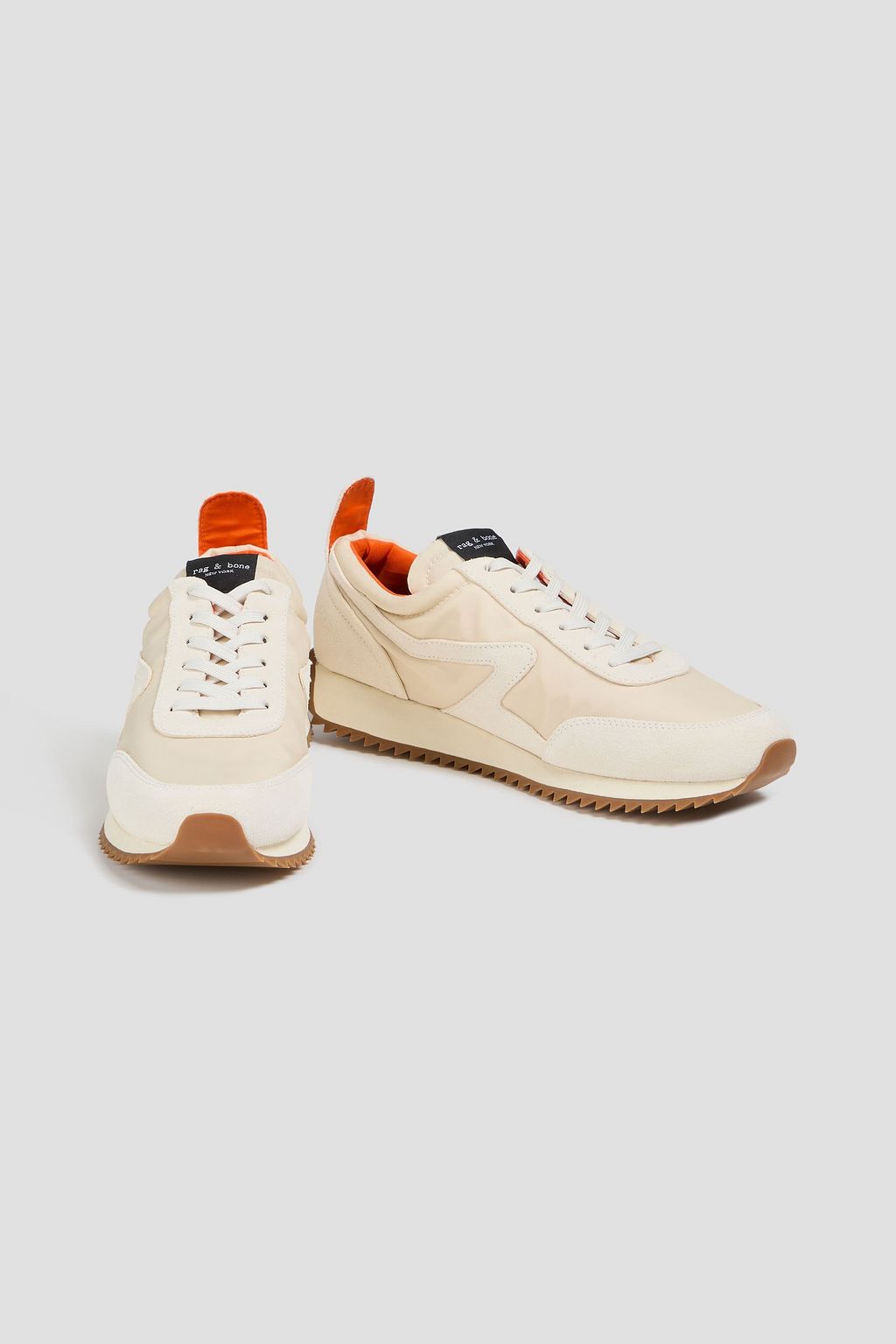 RAG & BONE حذاء سنيكرز "ريترو رانر" من قماش عازل وجلد السويد