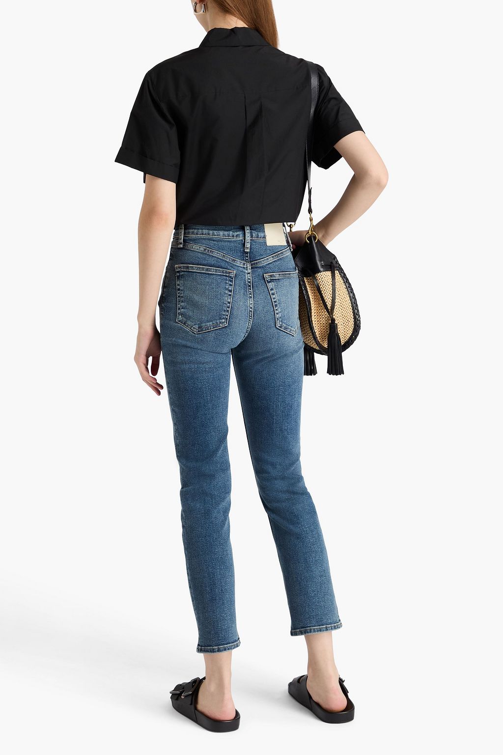 RAG & BONE Wren cropped high-rise slim-leg jeans