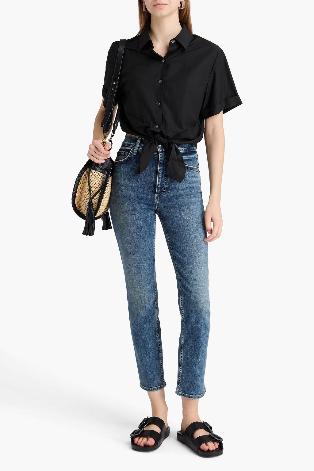 RAG & BONE Wren cropped high-rise slim-leg jeans