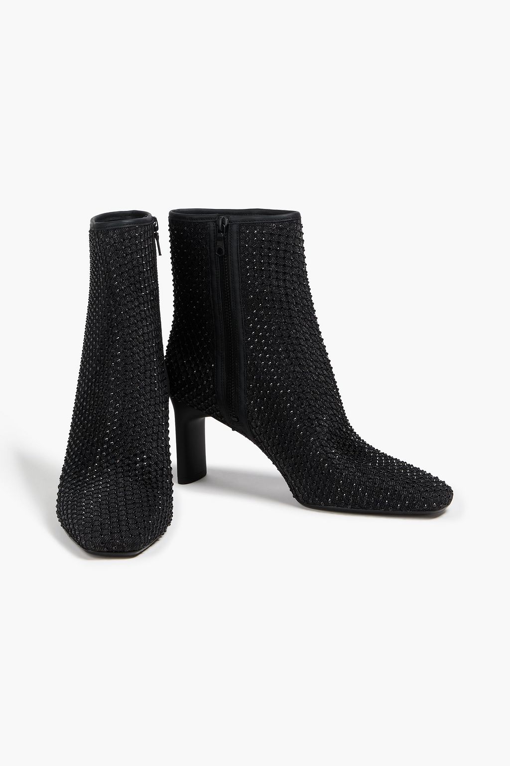 RAG & BONE Ankle Boots „Aja“ aus Denim mit Kristallverzierung