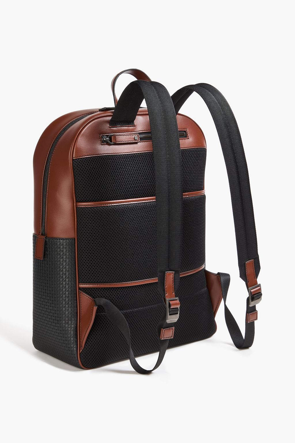 SERAPIAN Stepan embossed coated-canvas backpack