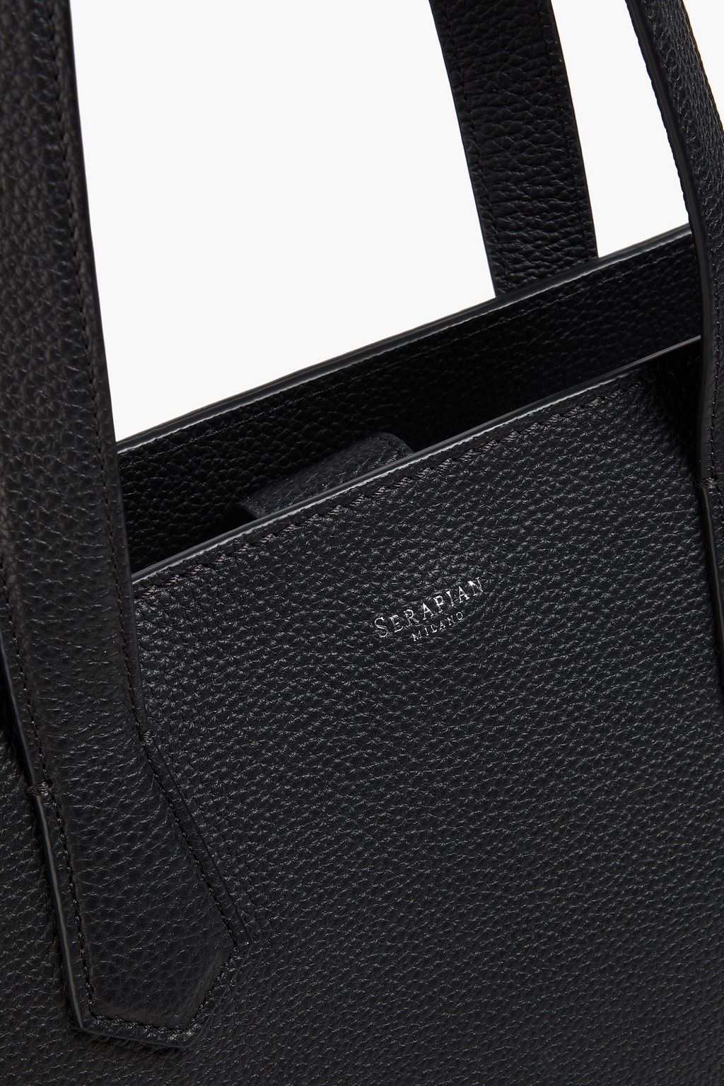 SERAPIAN حقيبة توت من الجلد المُحبّب