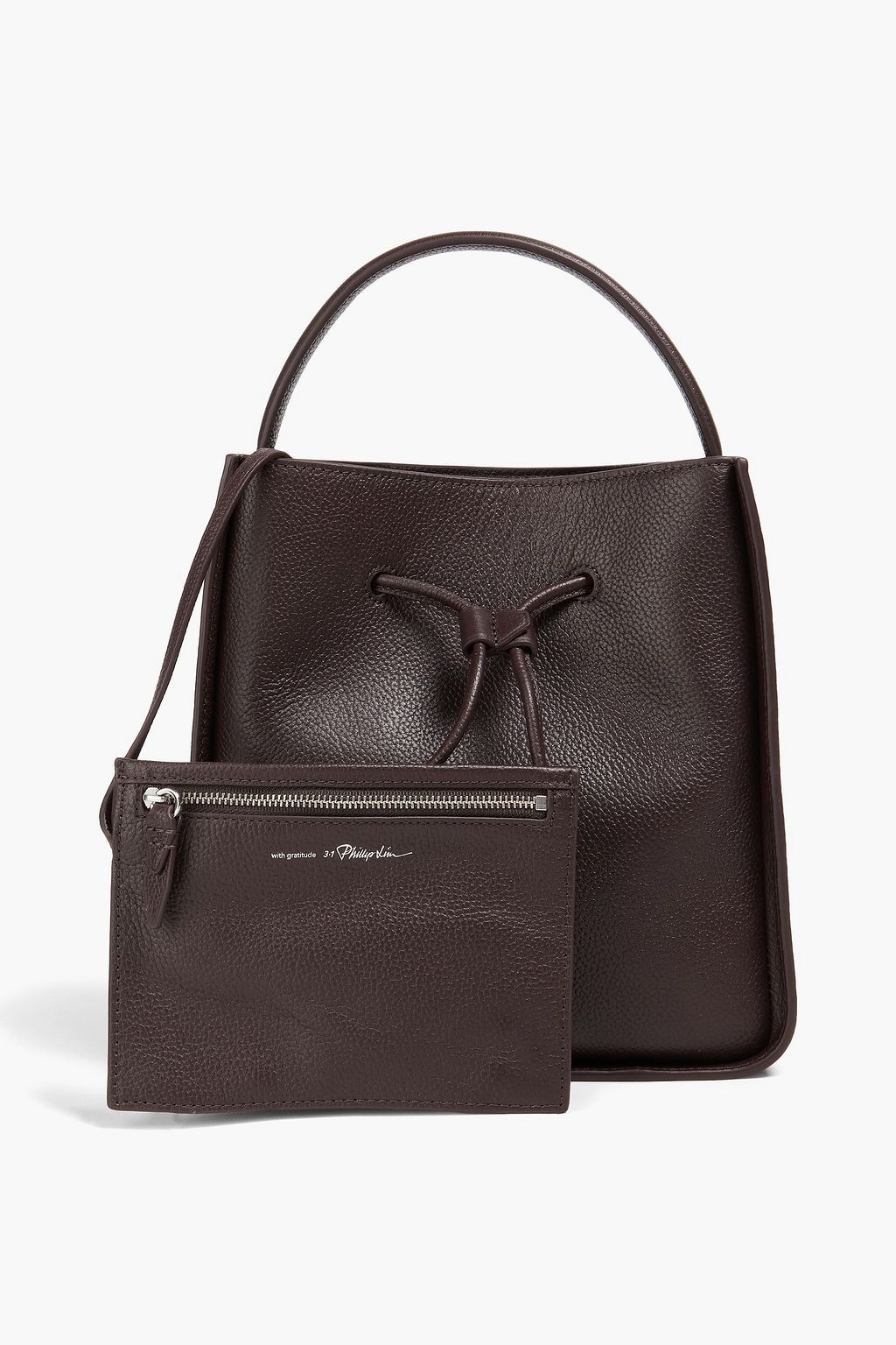 3.1 PHILLIP LIM Soleil small pebbled-leather bucket bag