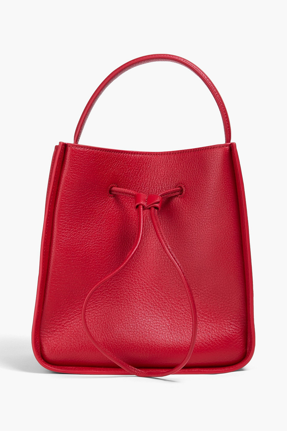 3.1 Phillip Lim Soleil Small Pebbled-leather Bucket Bag In Red