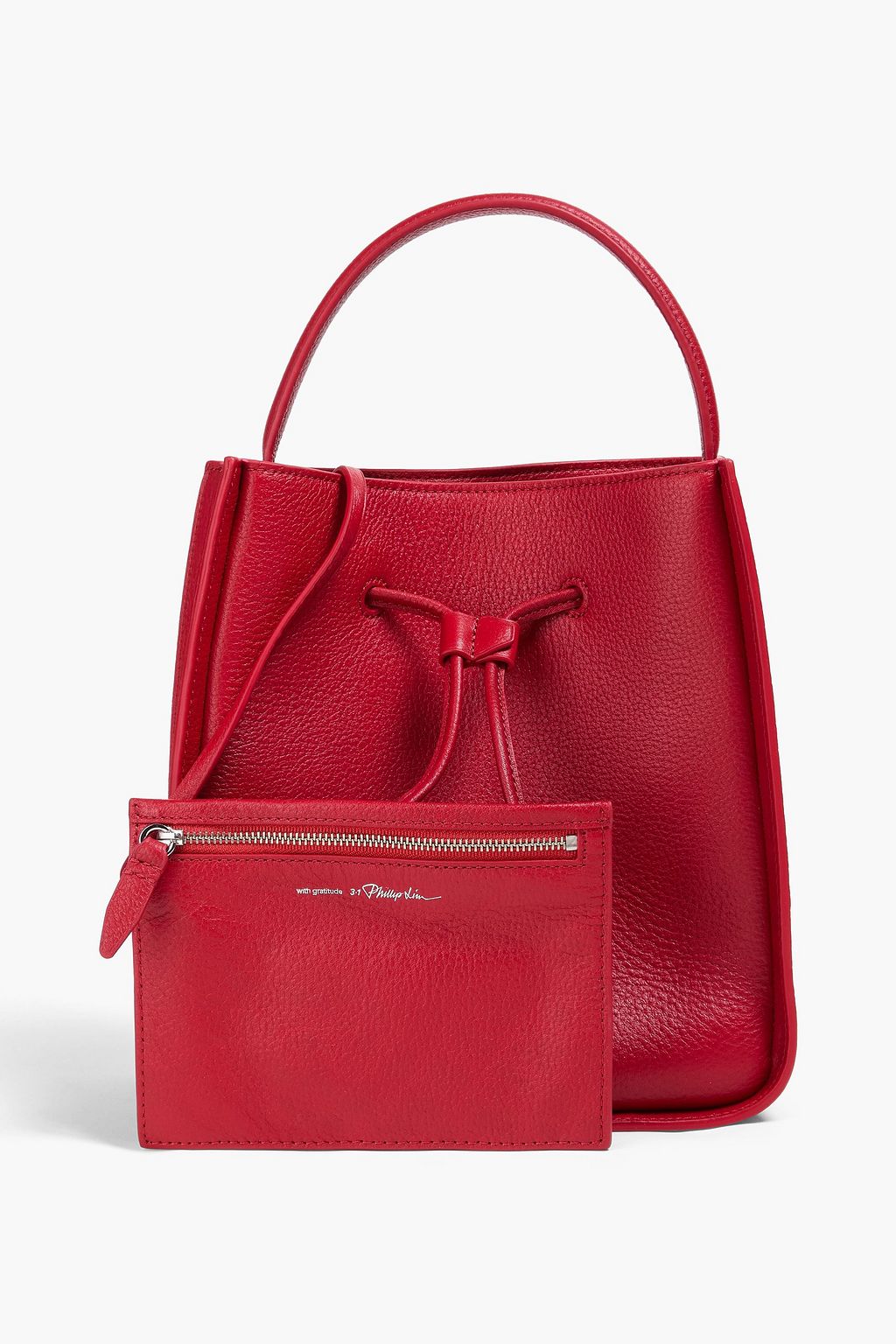 3.1 PHILLIP LIM Soleil small pebbled-leather bucket bag