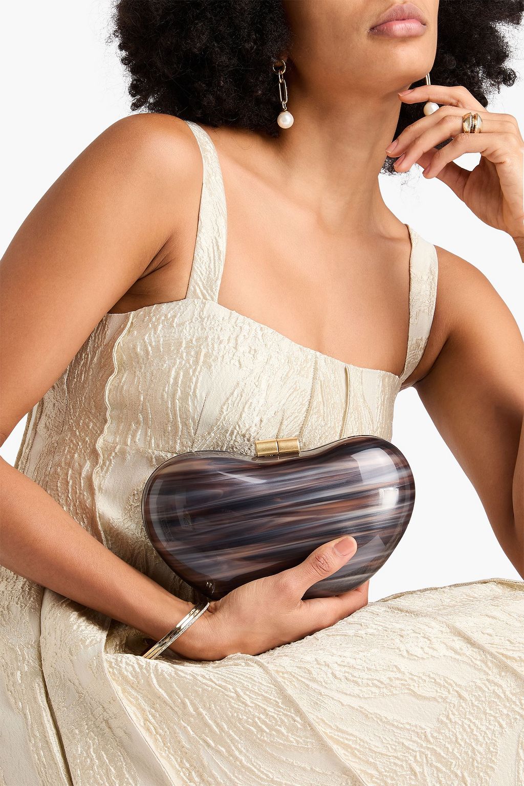 SIMKHAI Shadow acrylic box clutch