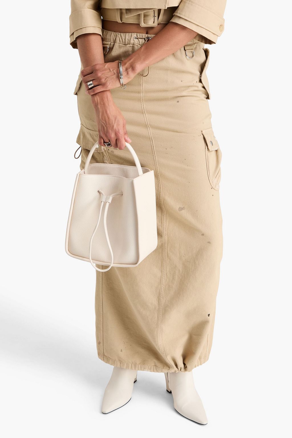 3.1 PHILLIP LIM Soleil small pebbled-leather bucket bag
