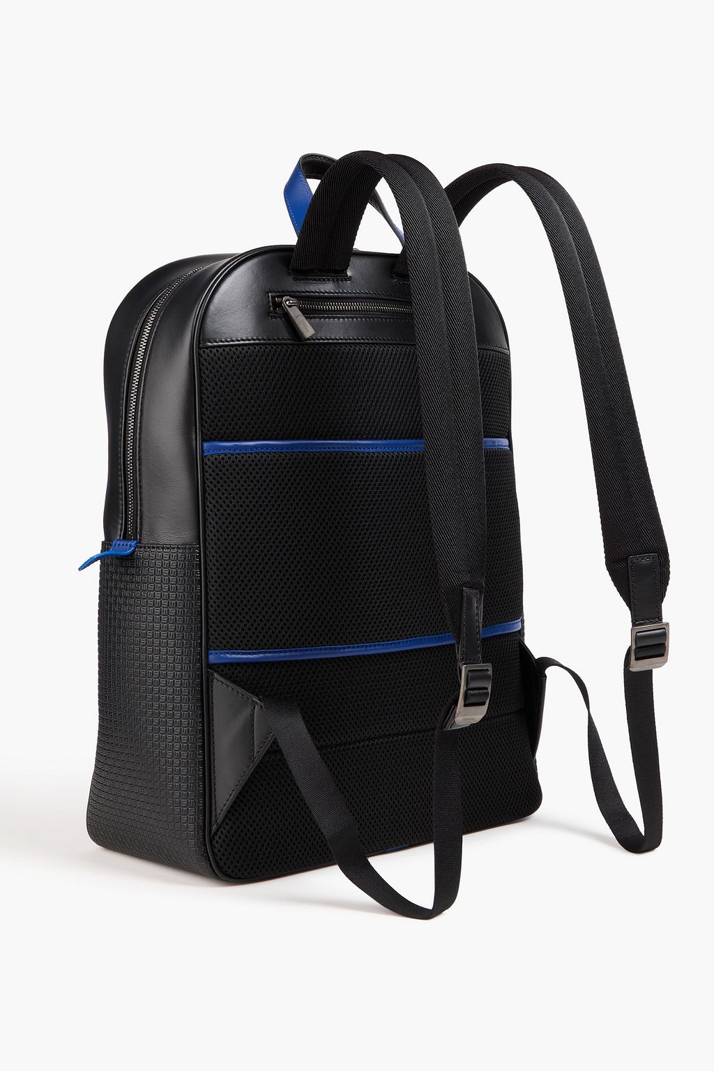 SERAPIAN Stepan textured-leather backpack