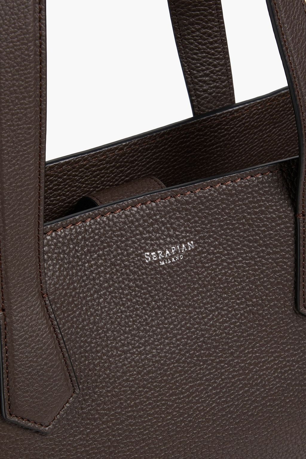 SERAPIAN حقيبة توت من الجلد المُحبّب