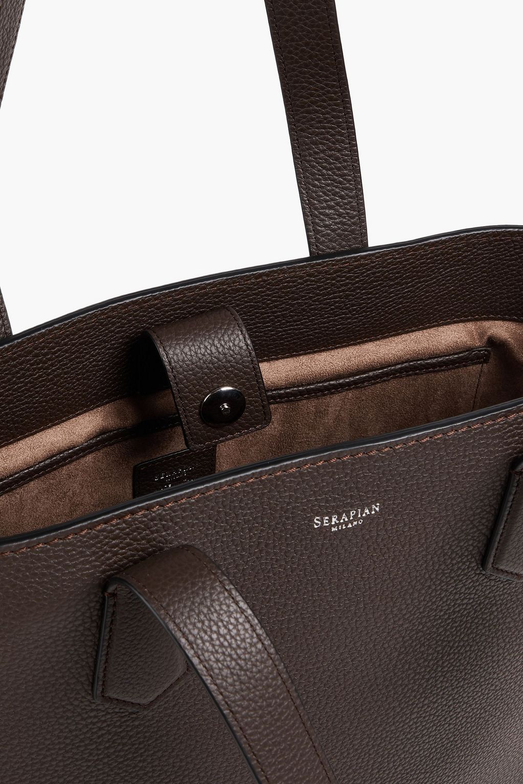 SERAPIAN حقيبة توت من الجلد المُحبّب
