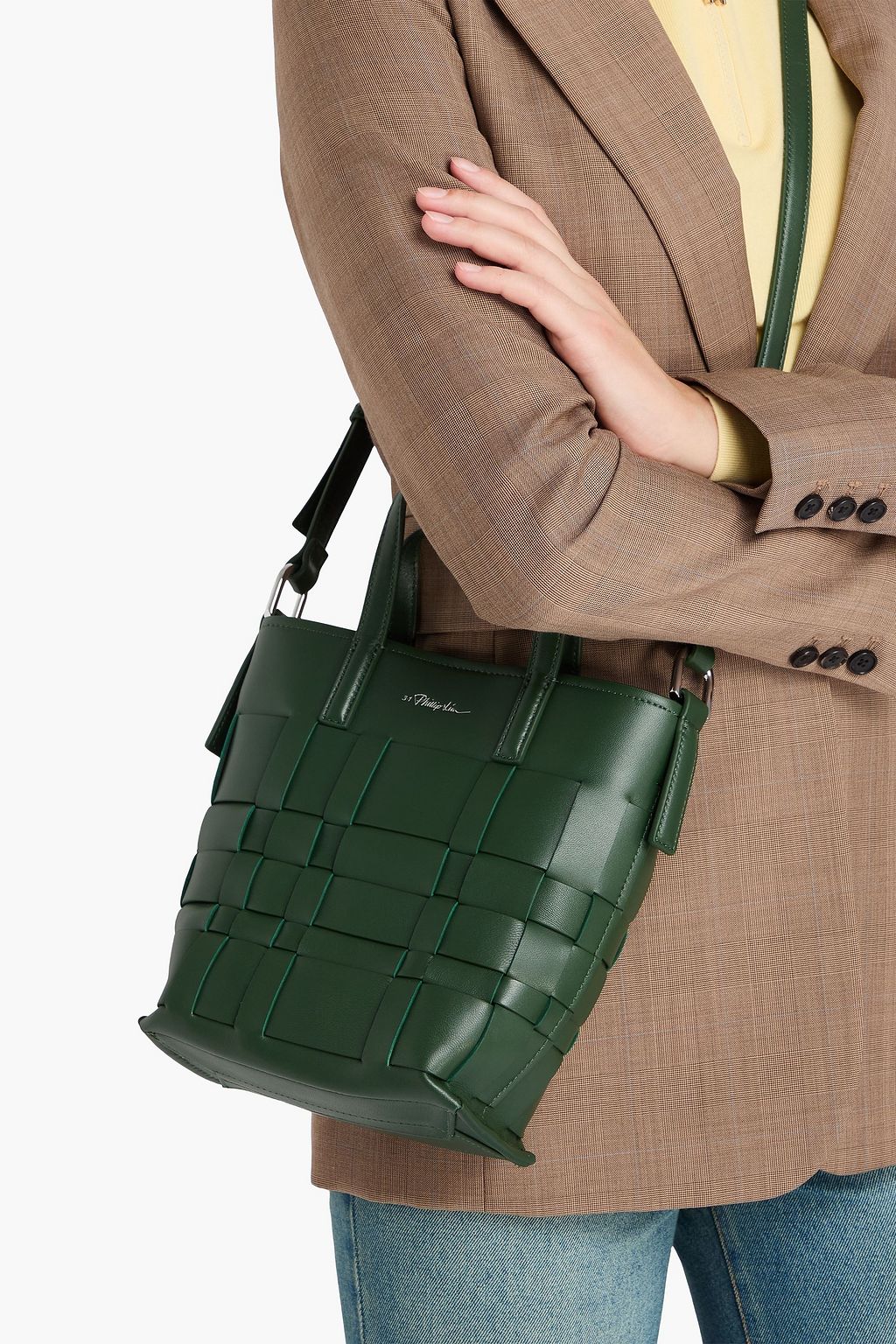 3.1 PHILLIP LIM Odita woven leather bucket bag