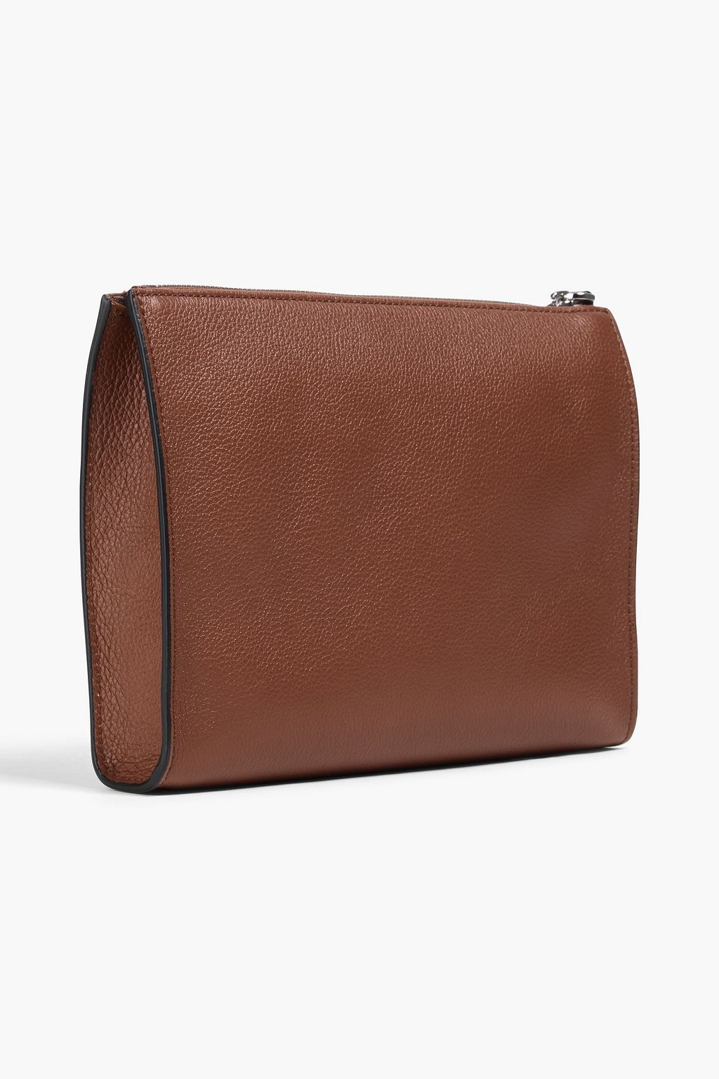 SERAPIAN Pebbled-leather pouch