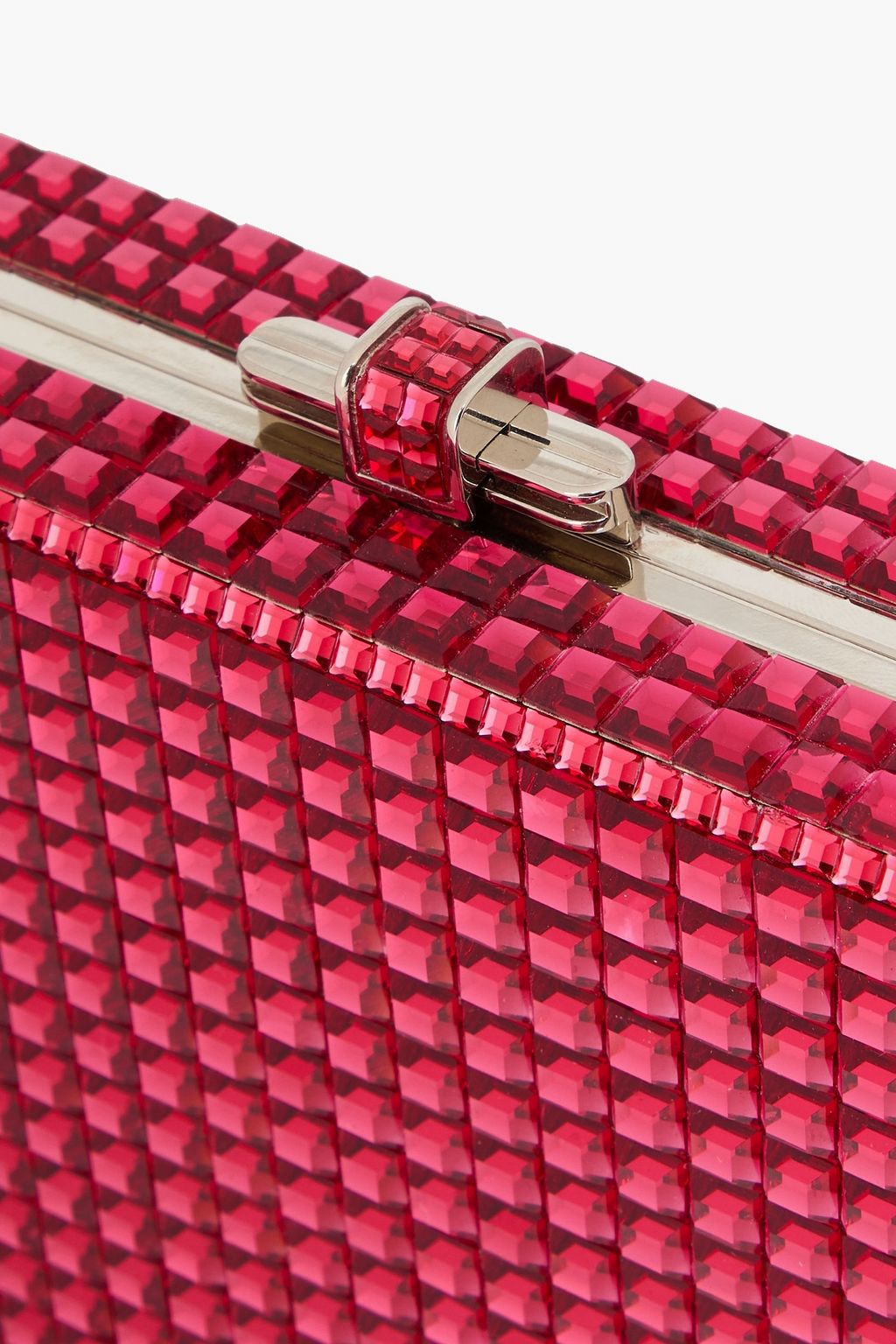 JUDITH LEIBER COUTURE حقيبة كلاتش بشكل صندوق مزينة بالكريستال