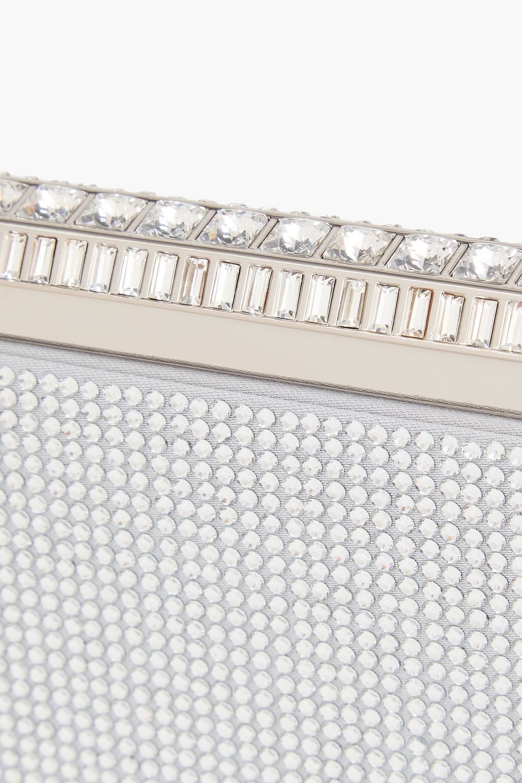 JUDITH LEIBER COUTURE Grace crystal-embellished satin box clutch