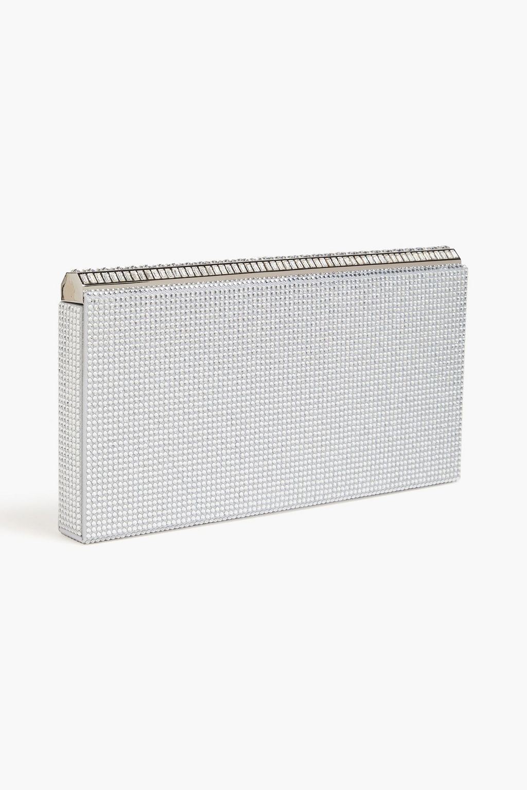 JUDITH LEIBER COUTURE Grace crystal-embellished satin box clutch