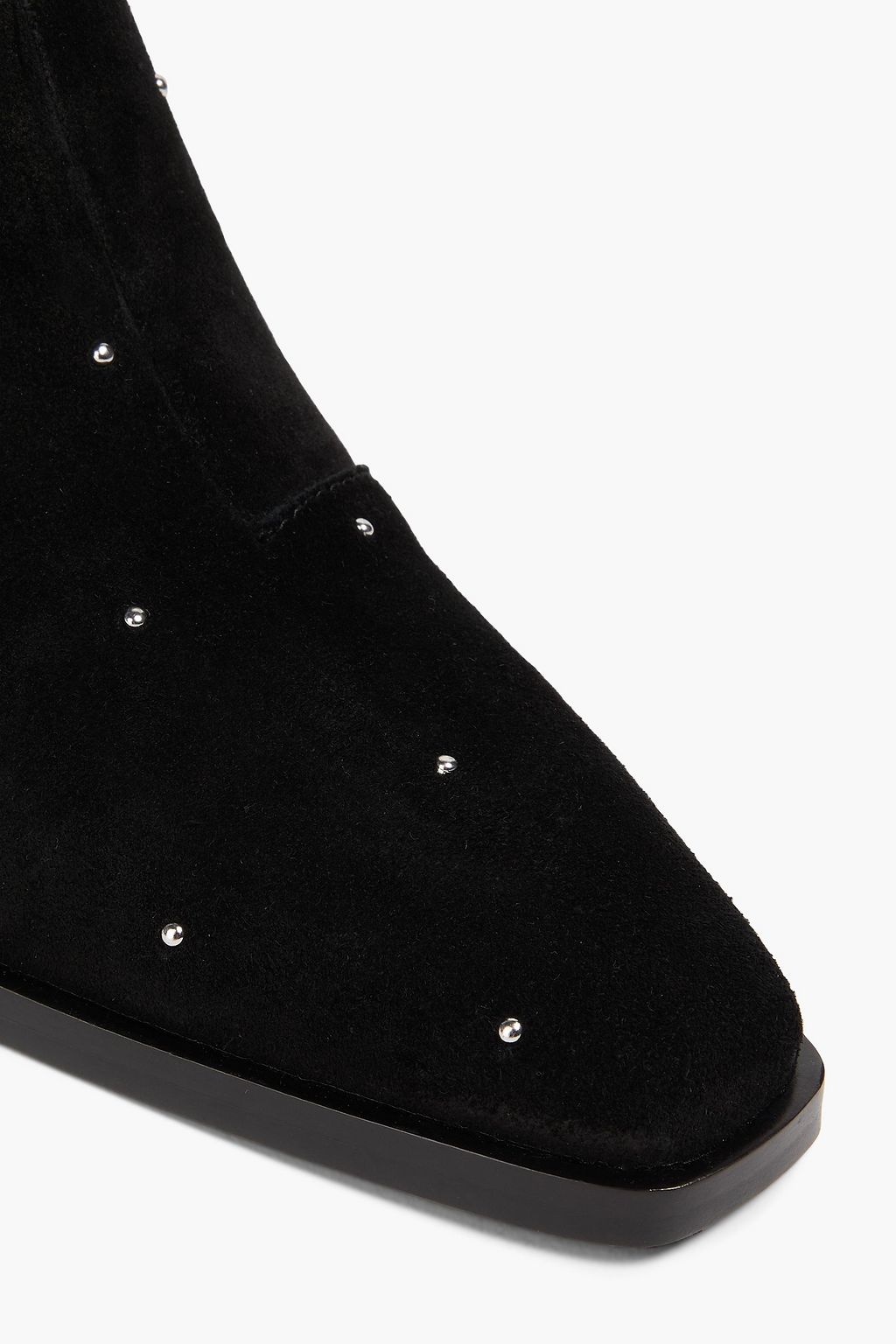 RAG & BONE حذاء بوت إلى الكاحل "جوني" من الشامواه المزخرف بأزرار معدنية