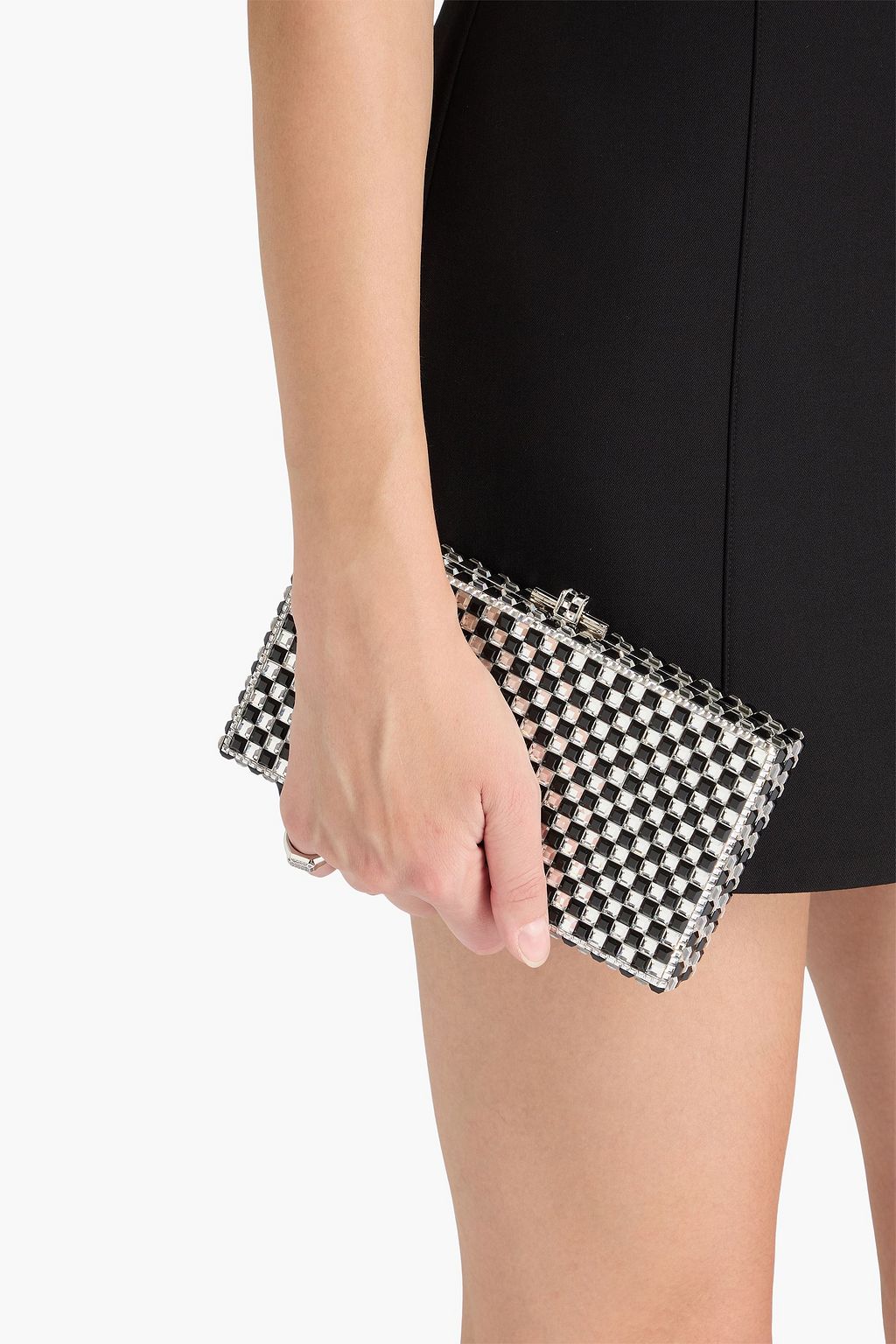 JUDITH LEIBER COUTURE Crystal-embellished box clutch