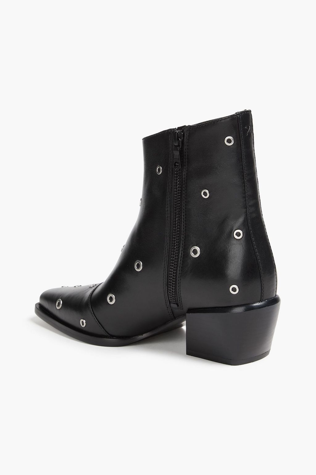 RAG & BONE حذاء بوت إلى الكاحل "جوني" من الجلد مزيّن بدوائر