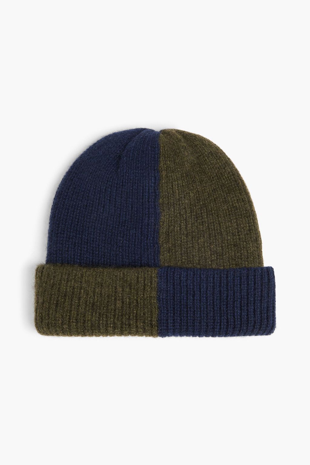 THE ELDER STATESMAN Checked cashmere beanie