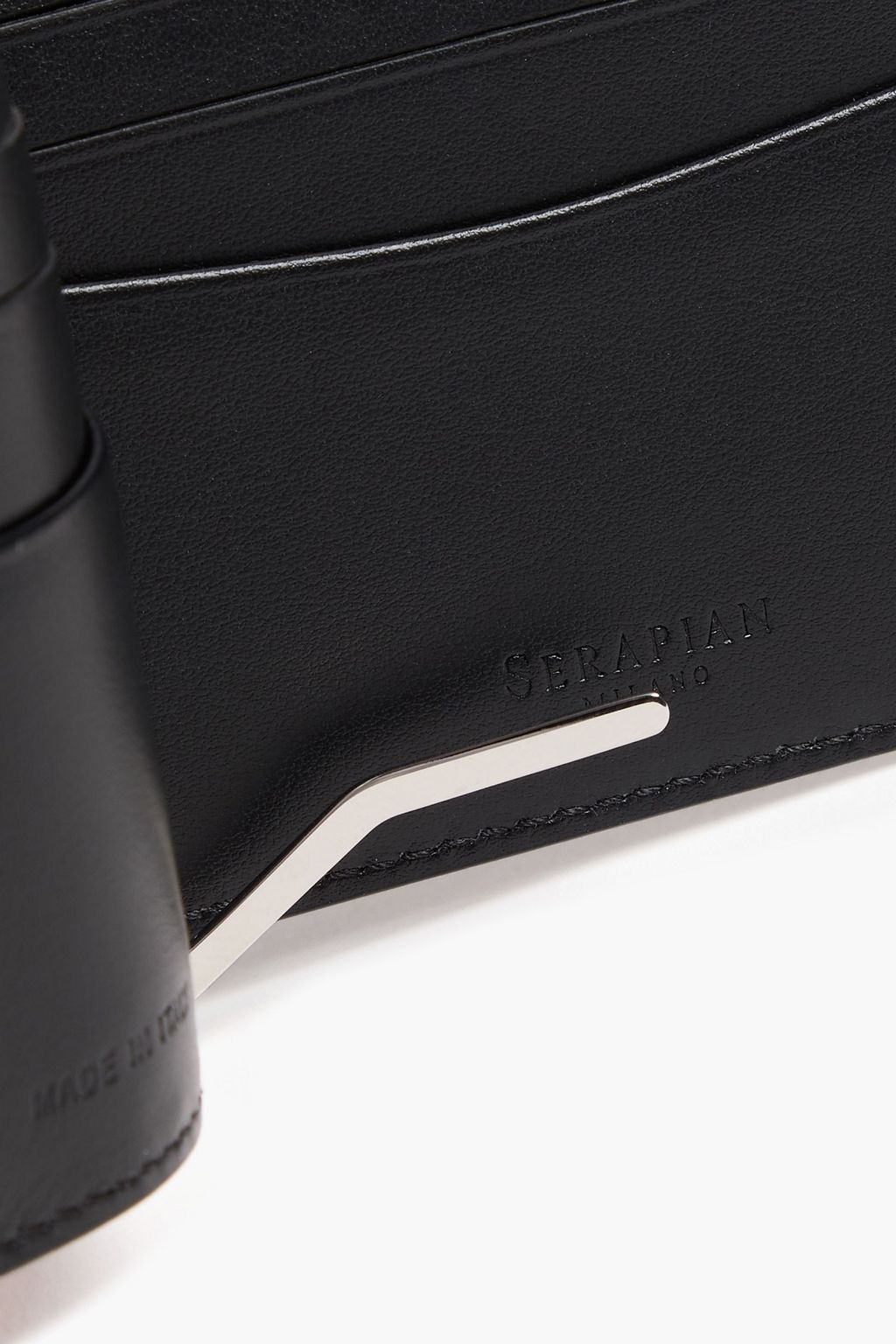 SERAPIAN Coated-canvas and leather wallet