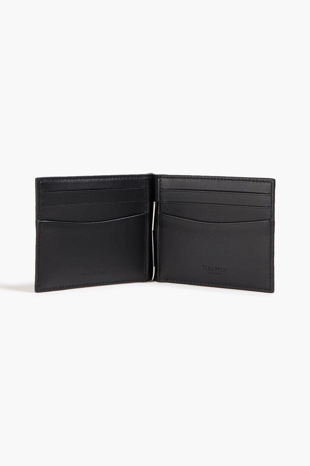 SERAPIAN Coated-canvas and leather wallet