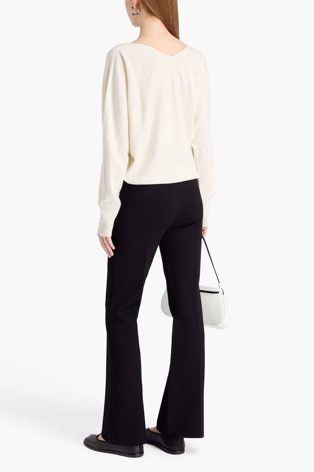 THEORY Stretch-knit flared pants