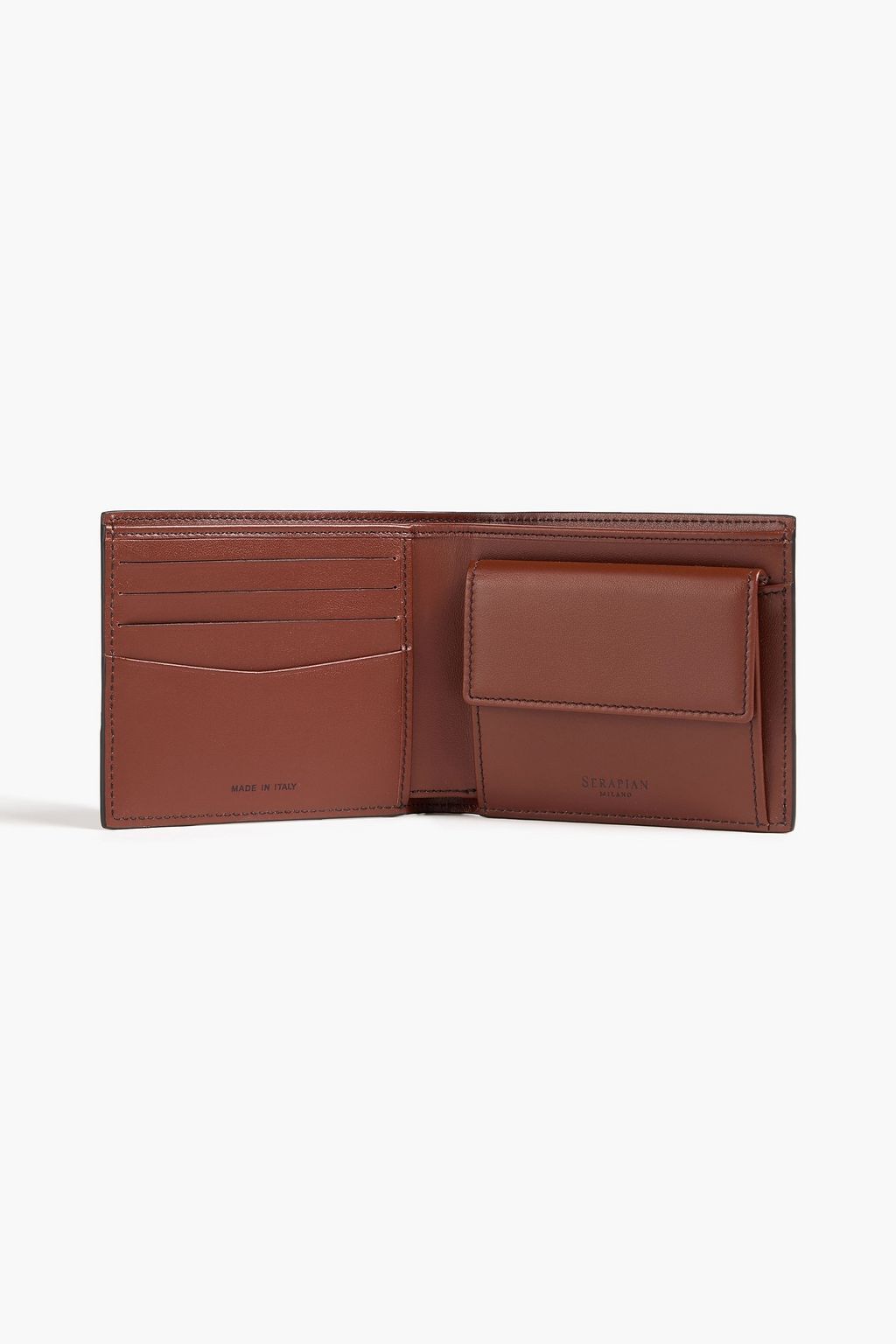 SERAPIAN Embossed coated-canvas wallet