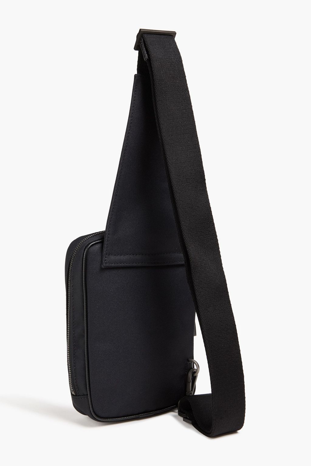 SERAPIAN حقيبة ظهر من الجلد بملمس نافر وقماش عازل