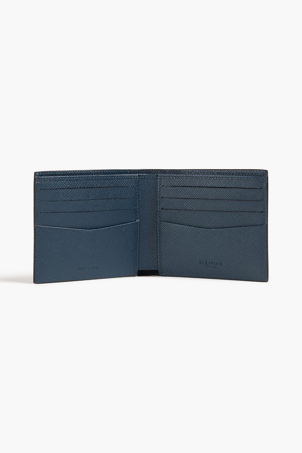 SERAPIAN Textured-leather wallet