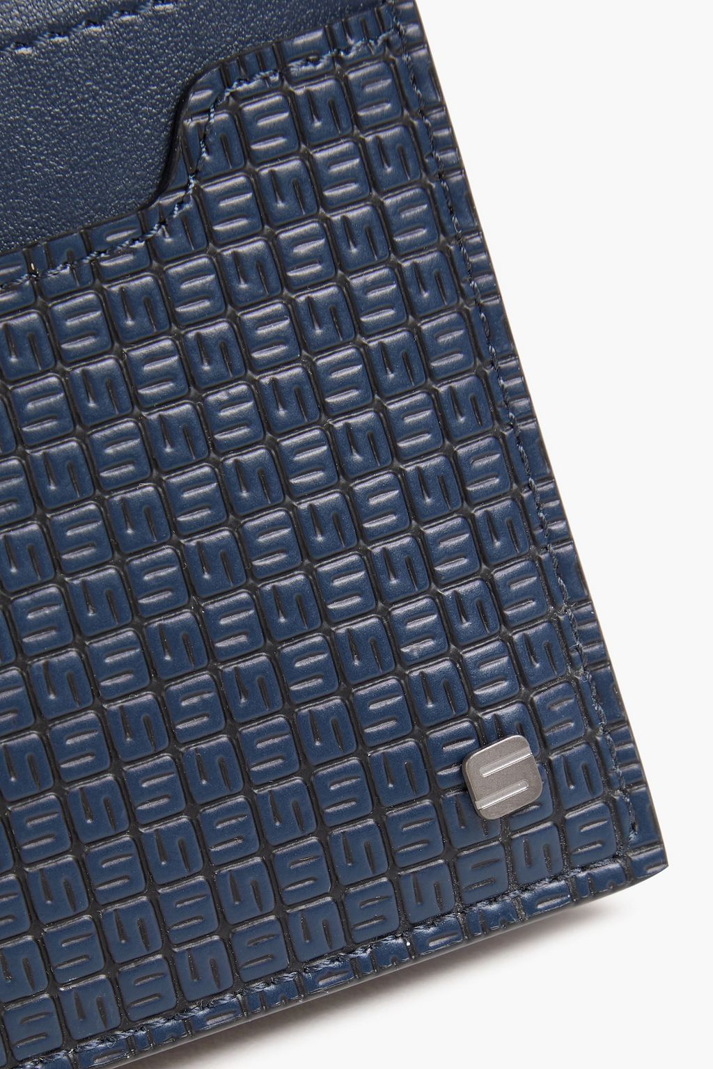 SERAPIAN Coated-canvas and leather wallet