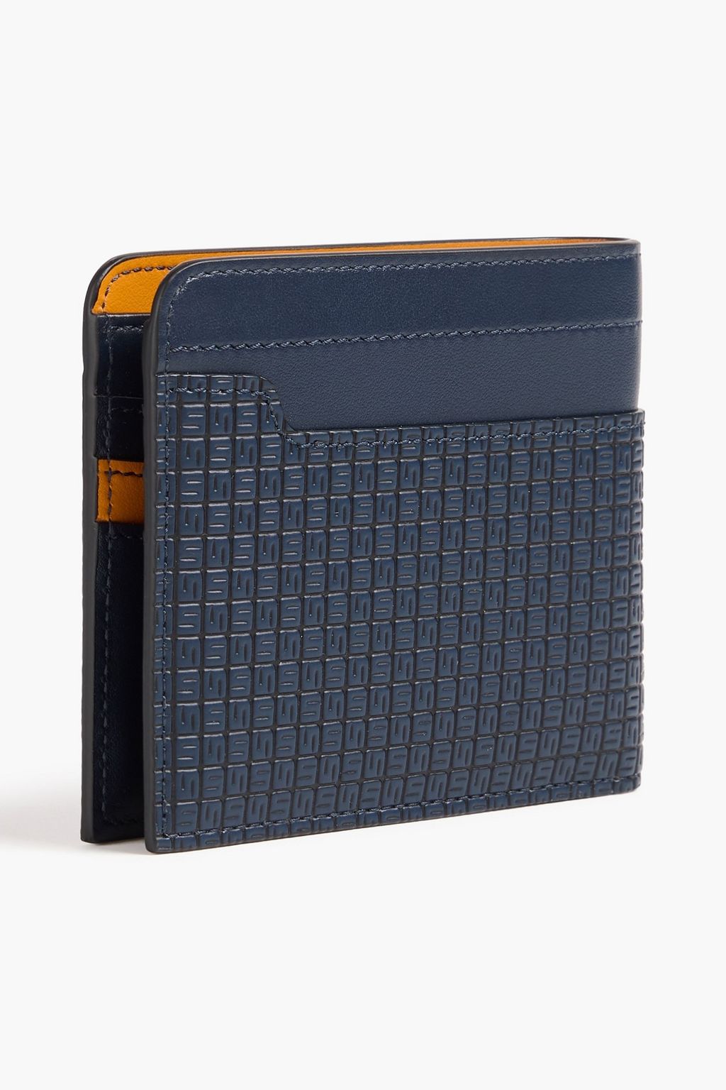 SERAPIAN Coated-canvas and leather wallet