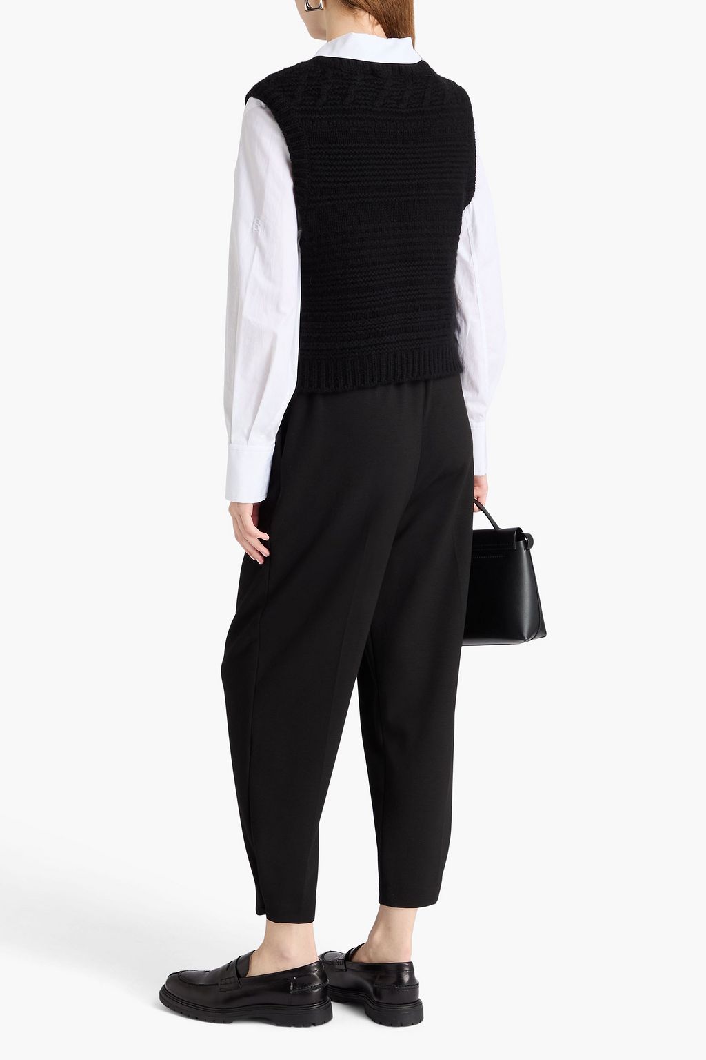 THEORY Cropped jersey track pants