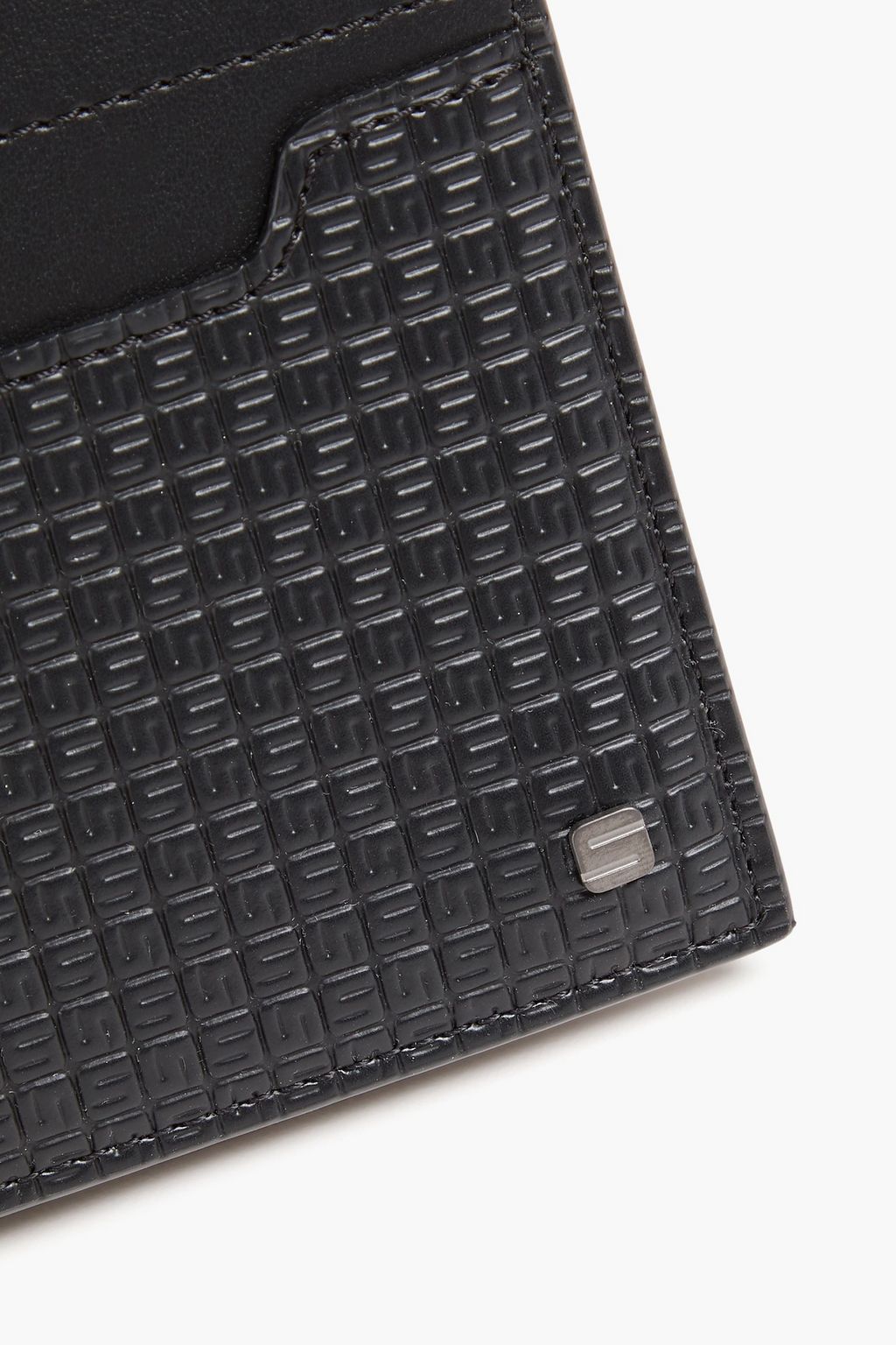 SERAPIAN Coated-canvas and leather wallet