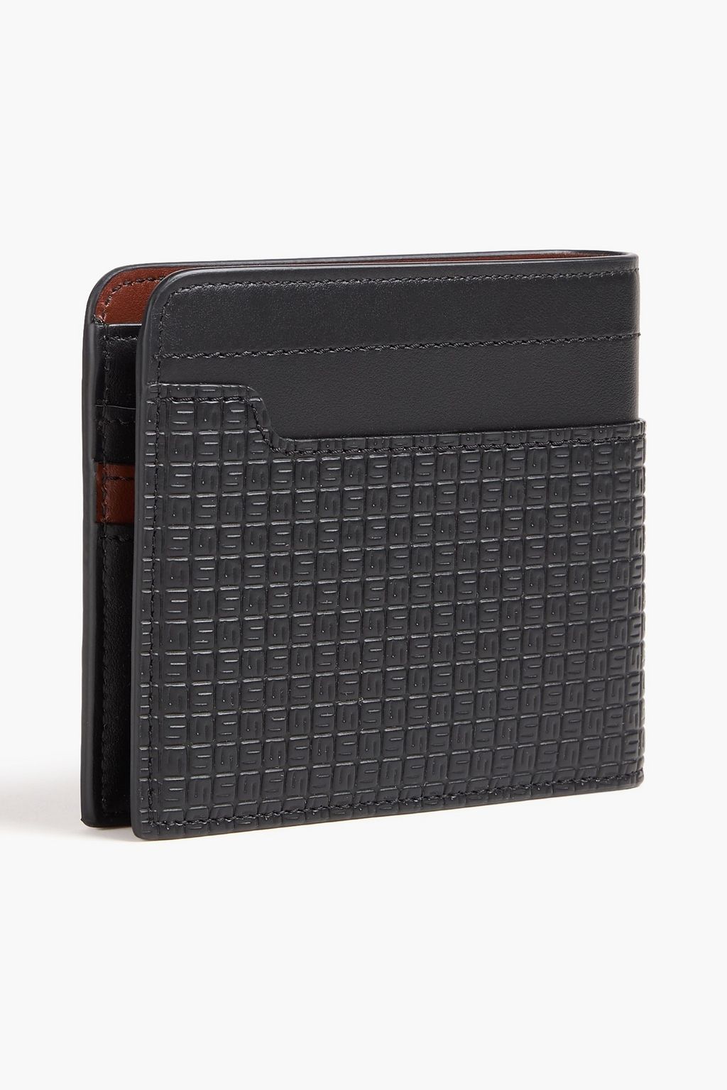 SERAPIAN Coated-canvas and leather wallet