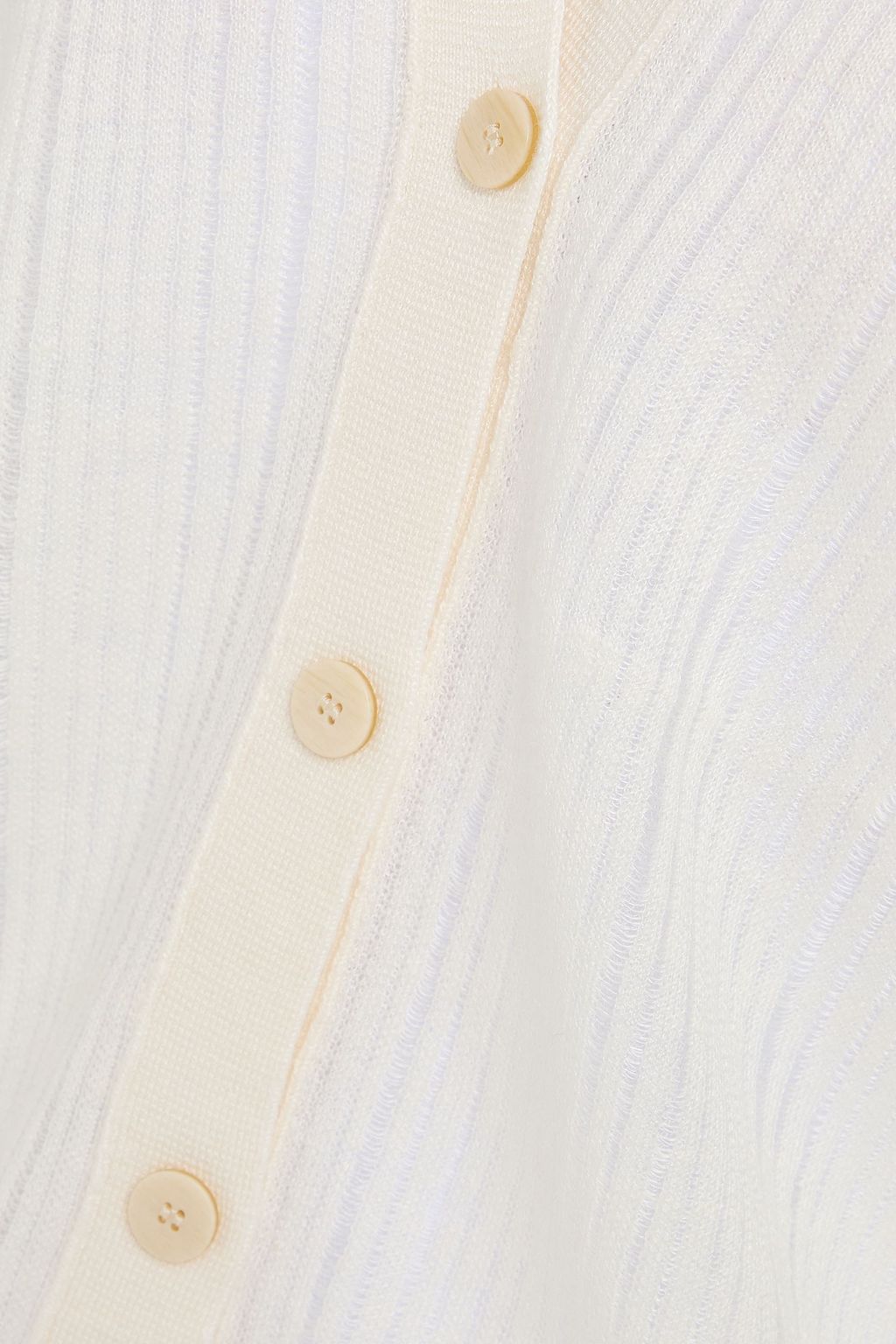 THEORY Ribbed linen-blend cardigan