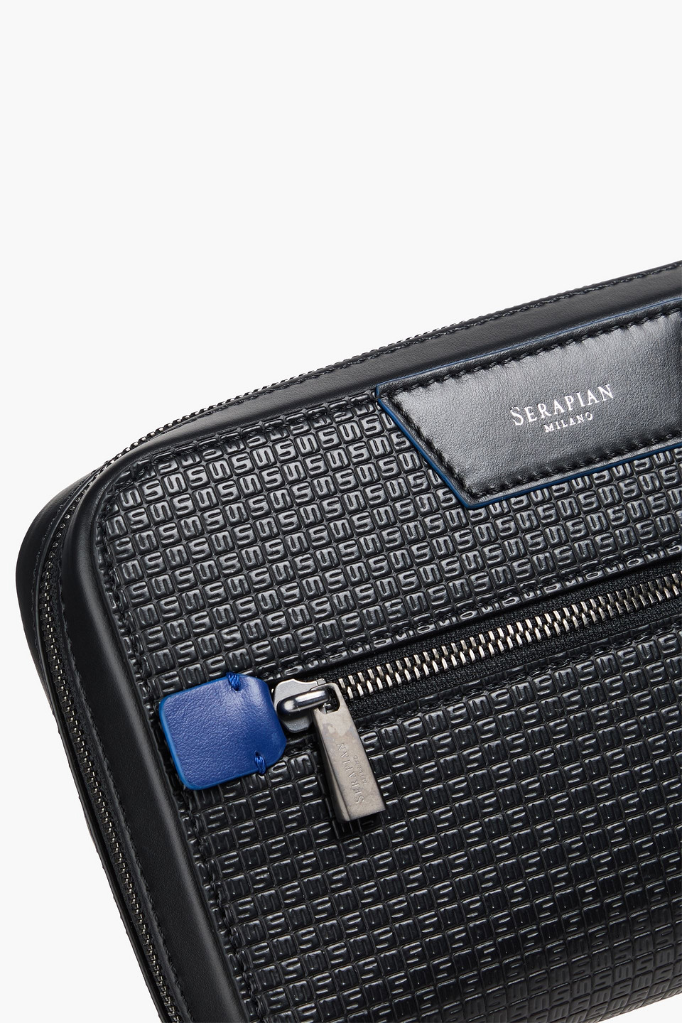  Serapian - Textured Pouch - Blue - Onesize 