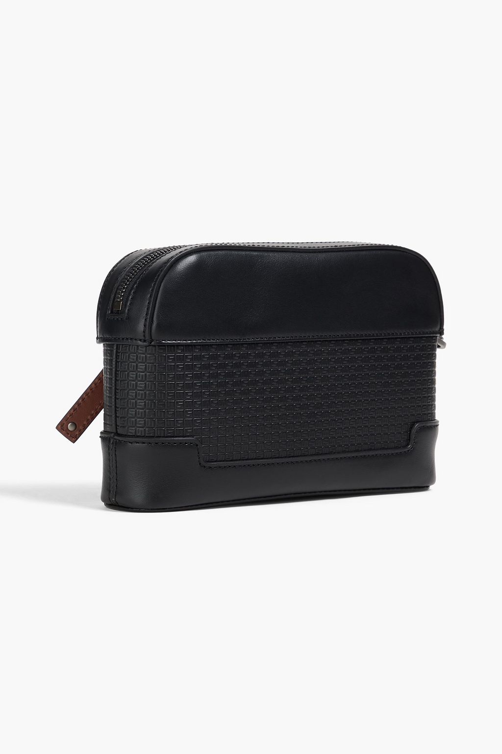 SERAPIAN Leather and textured pouch